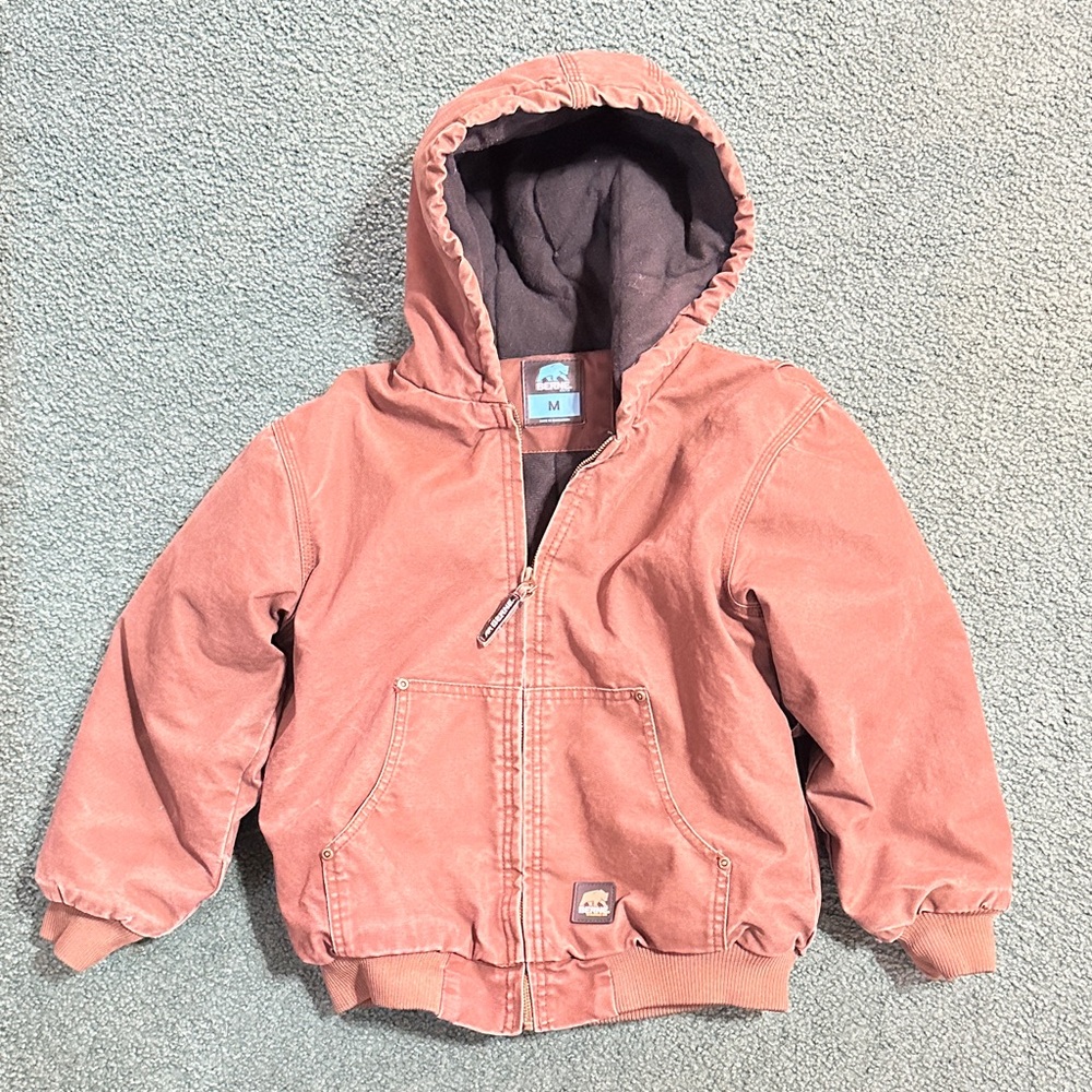 Cozy Kids Hooded Insulated Jacket - Brown